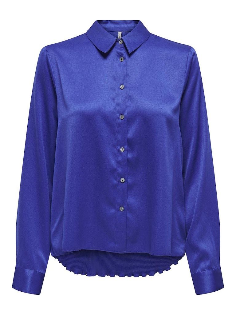 ONLJANE LIFE L/S PLISSE SHIRT PTM Clematis Blue