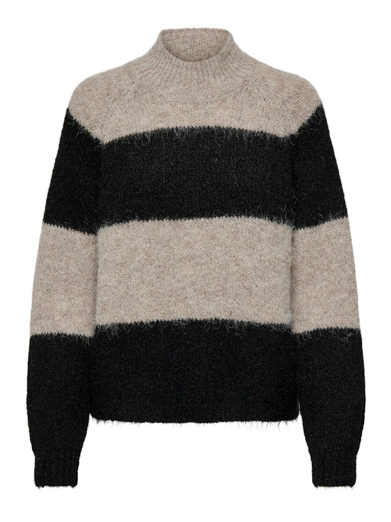 JDYZOEY LIFE L/S HN RAGLAN PUL KNT NOOS Chateau Gray/BLACK