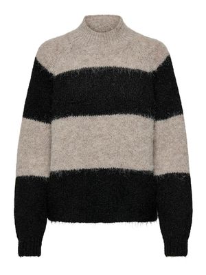 JDYZOEY LIFE L/S HN RAGLAN PUL KNT NOOS Chateau Gray/BLACK