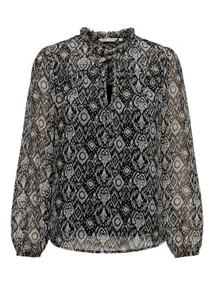 ONLDITSY L/S BLOUSE WVN NOOS Black/SHANA GRAFIC
