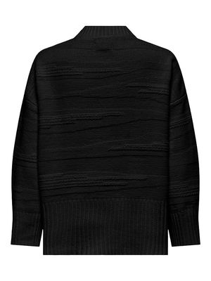 ONLIMA LS LOOSE STRUC HIGHNECK CC KNT Black