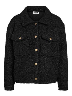 NMHINNY L/S BOUCLE SHORT SHACKET Black