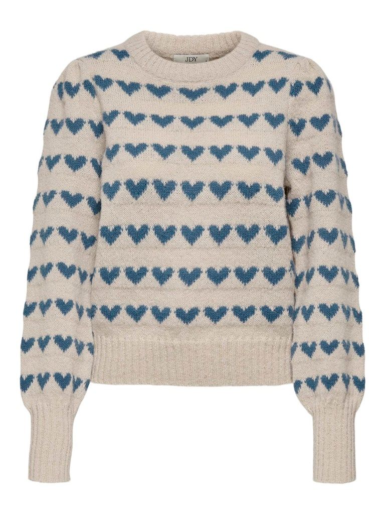 JDYSIGRID LIFE L/S ON PUFF PULL KNT NOOS Cement/W. BERING SEA