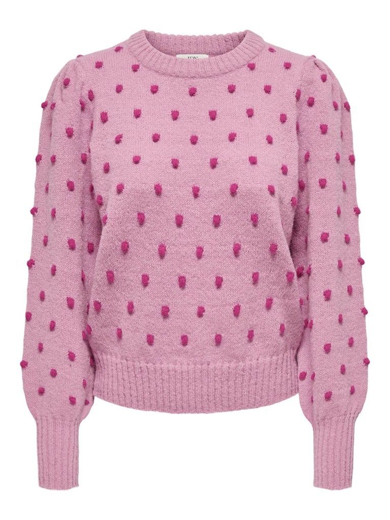 JDYSIGRID LIFE L/S ON PUFF PULL KNT NOOS Lilas-W. CACTUS DOTS