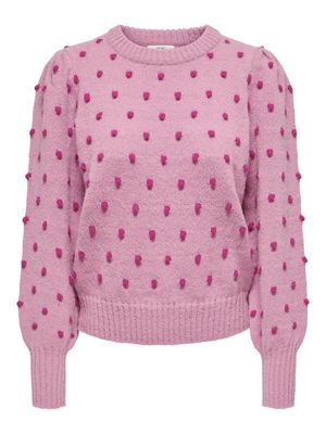 JDYSIGRID LIFE L/S ON PUFF PULL KNT NOOS Lilas-W. CACTUS DOTS