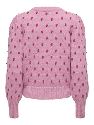 JDYSIGRID LIFE L/S ON PUFF PULL KNT NOOS Lilas-W. CACTUS DOTS