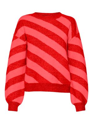 VMLARA LS O-NECK PULLOVER BOO REP Fiery Red/DUBARRY