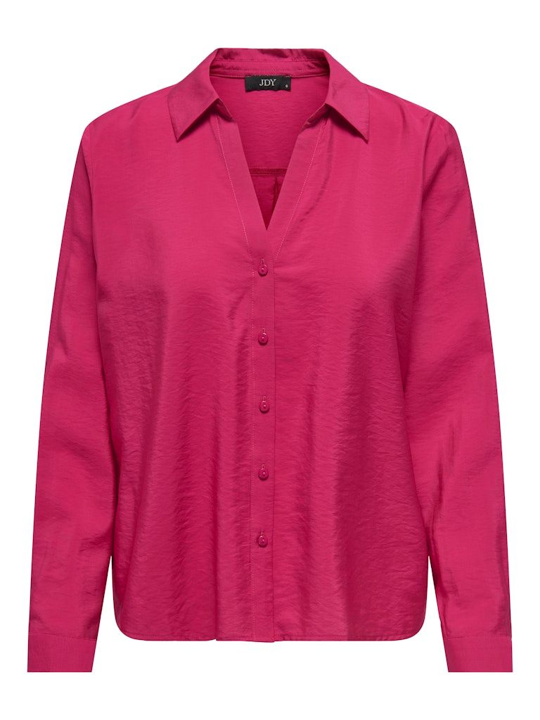 JDYCAMILLE L/S LOOSE V-NECK SHIRT WVN Granita