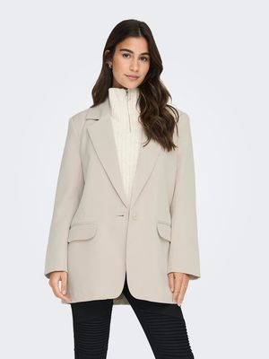 ONLLANA-BERRY L/S OVS BLAZER TLR NOOS Pumice Stone