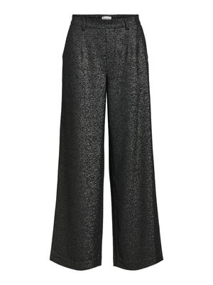 OBJEVELLYN LISA MW LO PANTS E WI 24 Black-Glitter