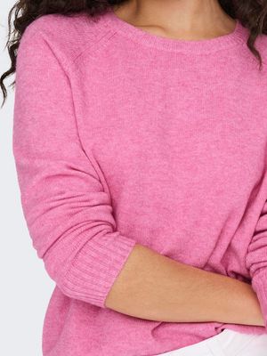 ONLLESLY KINGS L/S PULLOVER KNT NOOS Carmine Rose/Melange