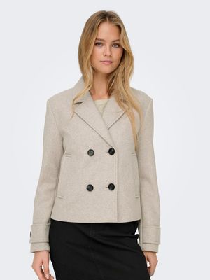 ONLFREJA LIFE SHORT DB JACKET OTW NOOS Humus/MELANGE