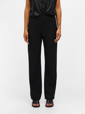 OBJLISA BELLE HW WIDE PANT NOOS Black