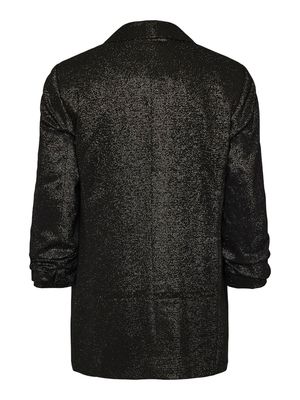 PCBOSELLA 3/4 GLITTER BLAZER NOOS Black/GOLD LUREX