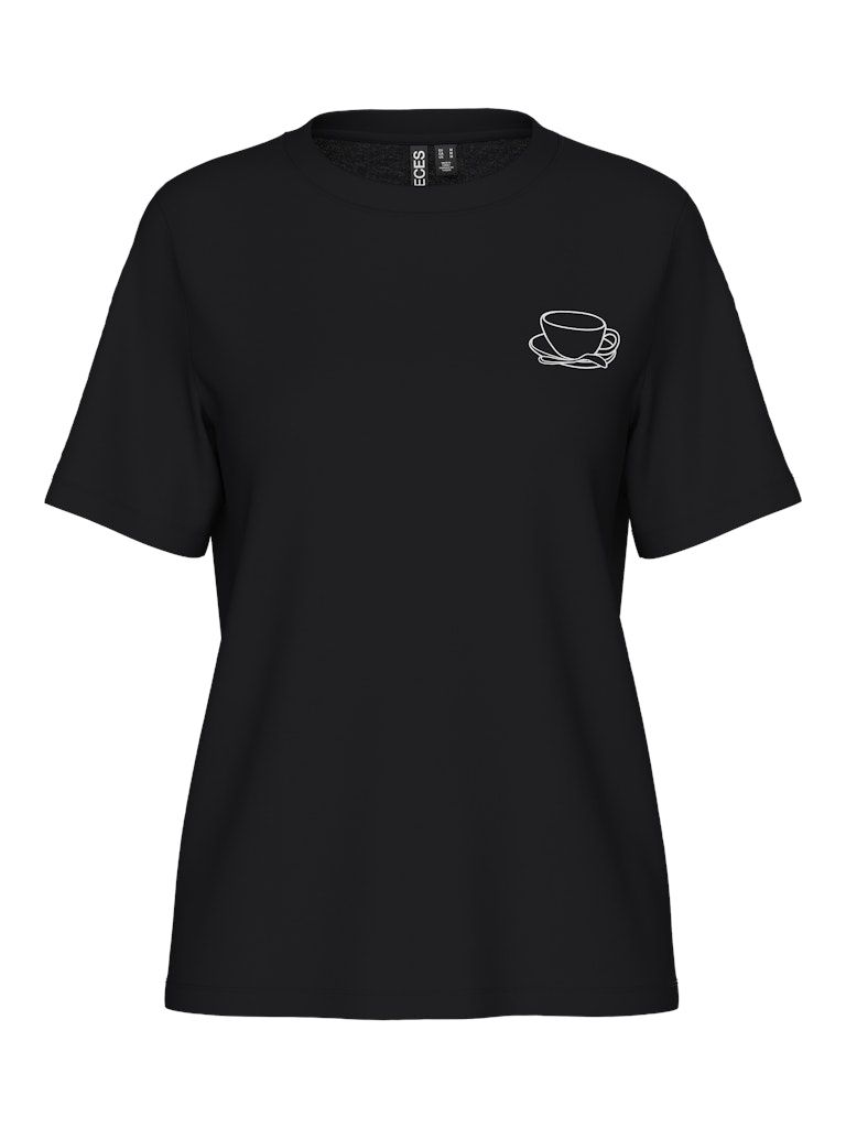 PCCULTURE SS REGULAR SS TEE DMO Black-COFFEE CULTURE