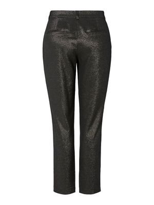 PCBOSELLA MW ANKLE GLITTER PANT NOOS Black/GOLD LUREX