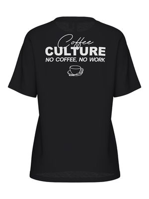 PCCULTURE SS REGULAR SS TEE DMO Black-COFFEE CULTURE