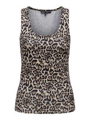 ONLLONE AOP LEO 2-WAY S/L TOP JRS Cloud Dancer/LEO AOP