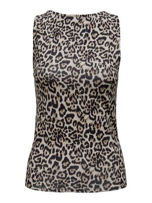 ONLLONE AOP LEO 2-WAY S/L TOP JRS Cloud Dancer/LEO AOP