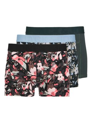 JACJONAH FLOWER TRUNKS 3 PACK SN Forest Night/Glacier