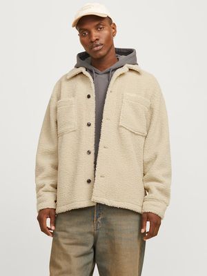 JORNEWTON TEDDY OVERSHIRT LS LN Moonbeam