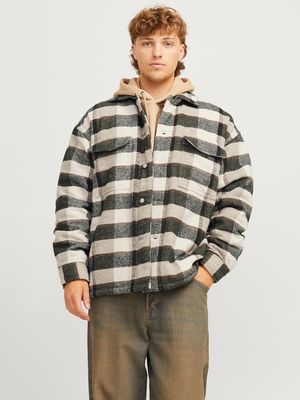 JORVESTERBRO TEDDY OVERSHIRT LS LN Antique White