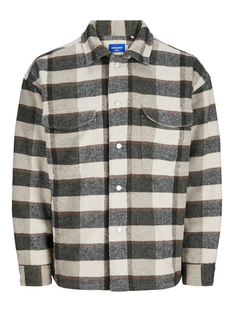JORVESTERBRO TEDDY OVERSHIRT LS LN Antique White