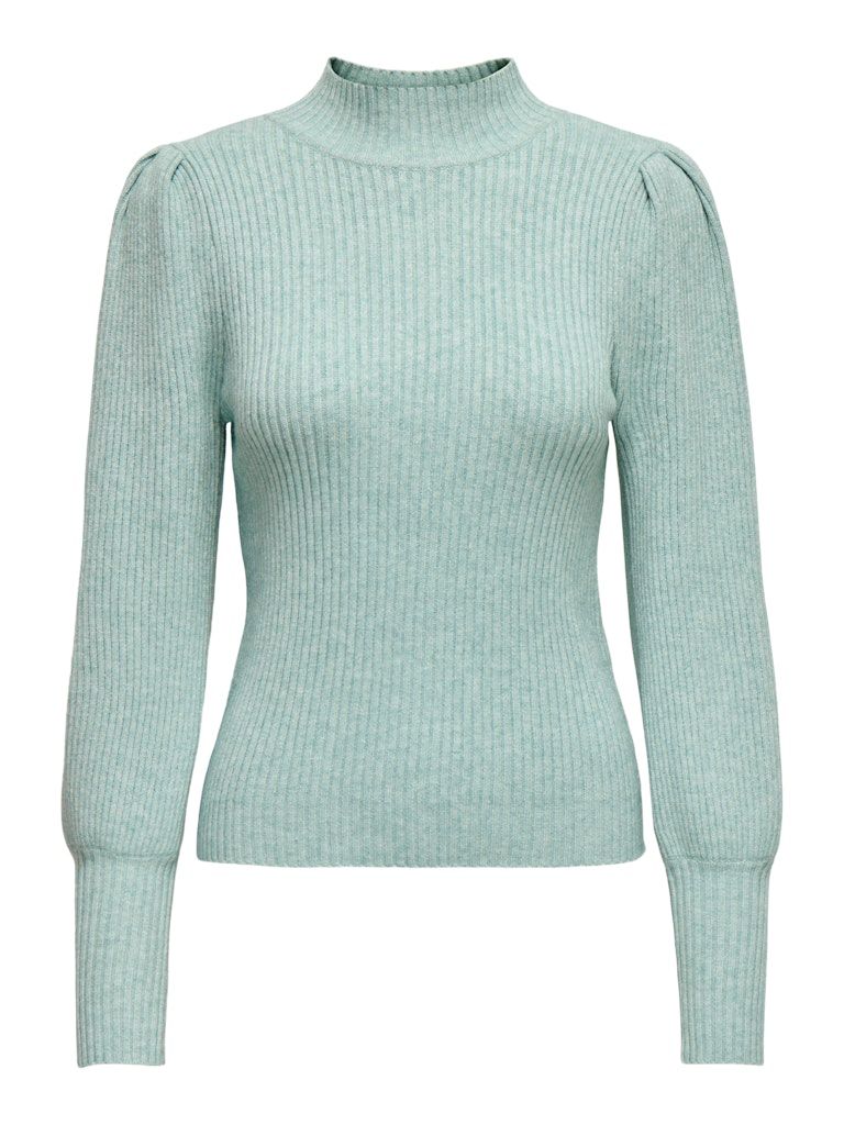 ONLKATIA L/S HIGHNECK PULLOVER KNT NOOS Gray Mist/Melange