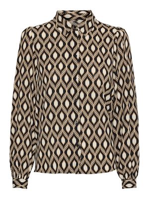 VMVARIA L/S SHIRT WVN BTQ GA Black/VARIA