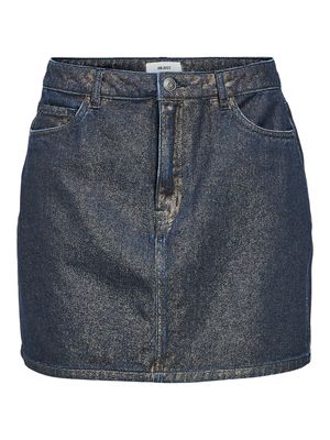 OBJZILVIO DENIM RE MW MINI SKIRT 135 Dark Blue Denim