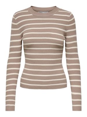 ONLLOUISA L/S PULLOVER KNT NCA Mocha Merengue-W. Birch