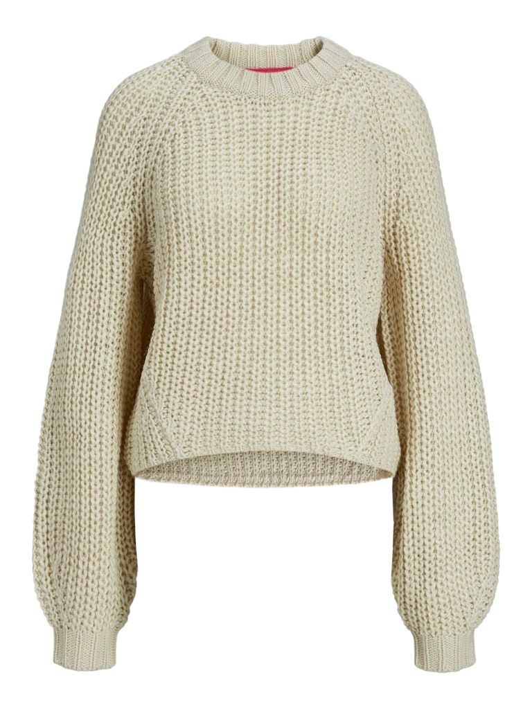JXKELLY CHUNKY CREW NECK KNIT SN Bone White