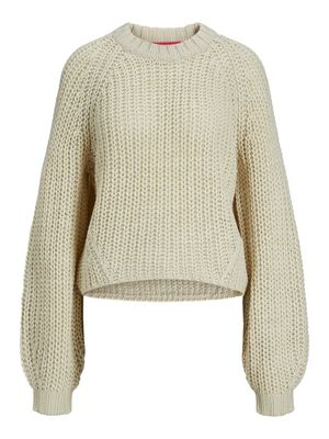 JXKELLY CHUNKY CREW NECK KNIT SN Bone White