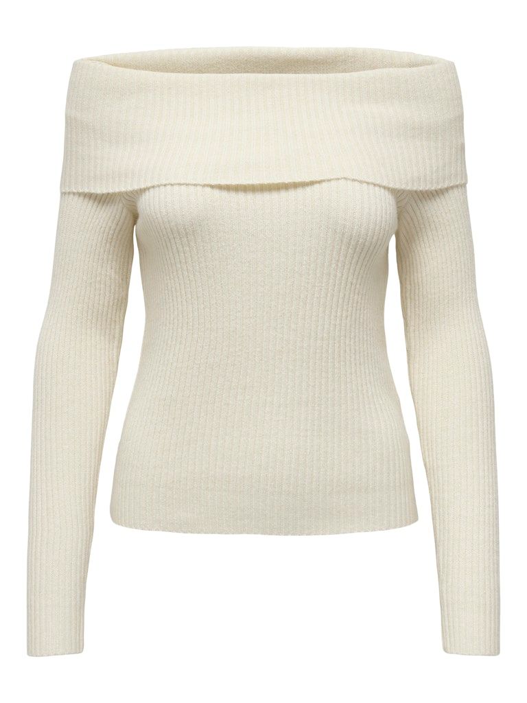 ONLKATIA LS OFF SHOULDER KNT NOOS  Whitecap Gray/Melang