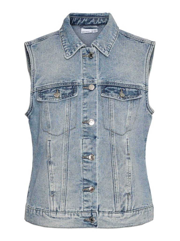 VMZORICA DENIM WAISTCOAT MIX Light Blue Denim