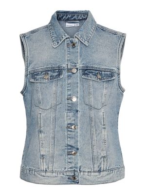VMZORICA DENIM WAISTCOAT MIX Light Blue Denim