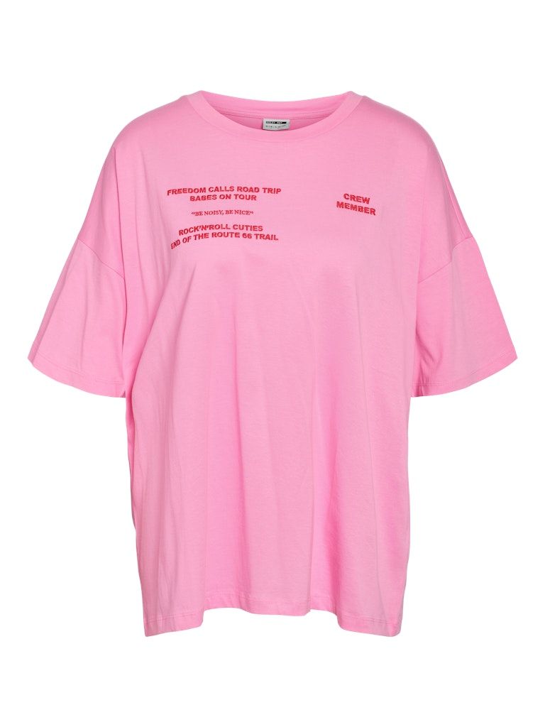 NMIDA S/S SANTA MONICA T-SHIRT Bonbon/TOMATO RED