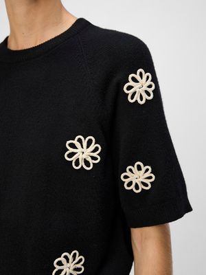OBJLANEY RUBIN SS PULLOVER NOOS Black-Sandshell new small