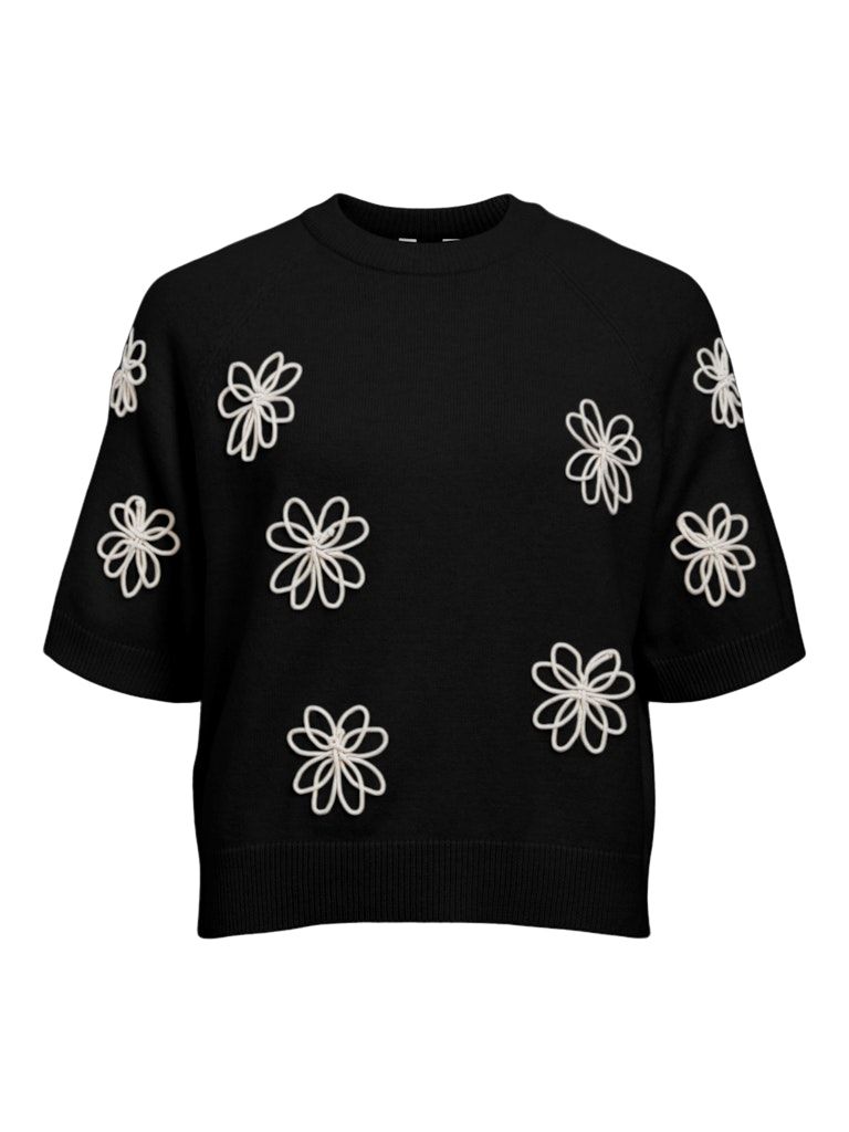 OBJLANEY RUBIN SS PULLOVER NOOS Black-Sandshell new small