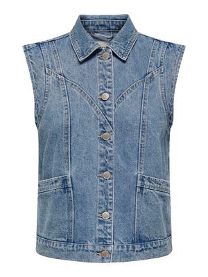ONLKENNEDY SL DNM WAISTCOAT BJ NOOS Medium Blue Denim