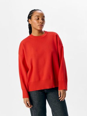 OBJELLY L/S OZ O-NECK KNIT DIV  Fiesta/Col