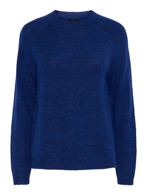 PCJULIANA LS O-NECK KNIT NOOS BC Bellwether Blue