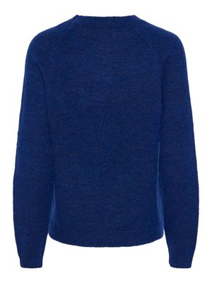 PCJULIANA LS O-NECK KNIT NOOS BC Bellwether Blue
