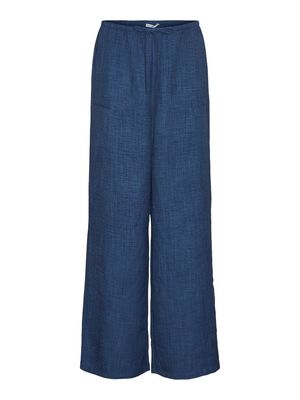 VMMELANEY HW LOOSE PANT WVN GA NOOS Dark Denim/Melange