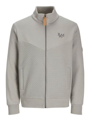 JPRBLUFRANKIE SWEAT ZIP HIGH NECK Ghost Gray