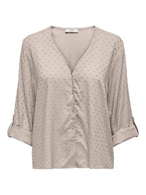 JDYDIANA LIFE 7/8 DOBBY SHIRT WVN NOOS Chateau Gray
