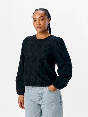 OBJMYA RE L/S TOP NOOS Black