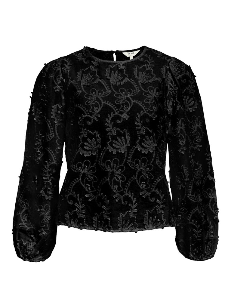 OBJMYA RE L/S TOP NOOS Black