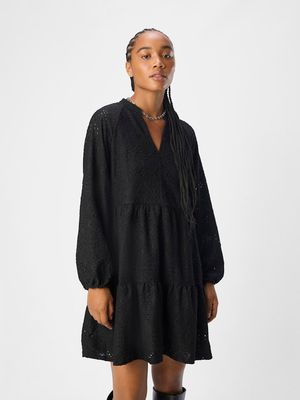 OBJFEODORA GIA L/S DRESS NOOS Black