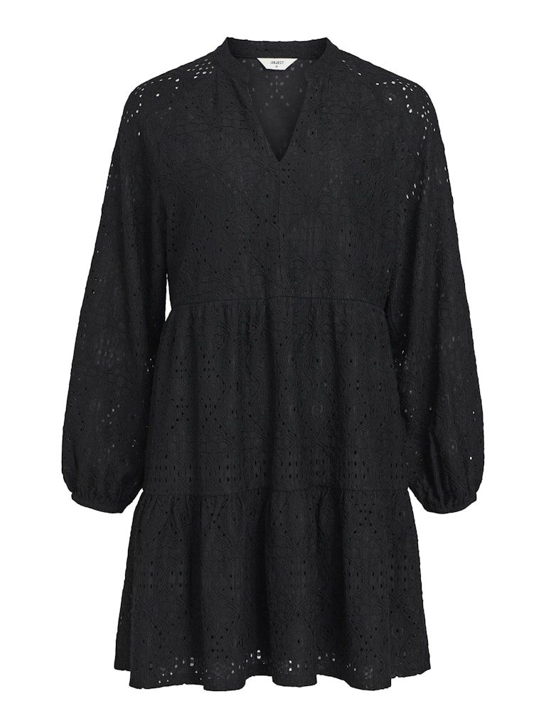 OBJFEODORA GIA L/S DRESS NOOS Black